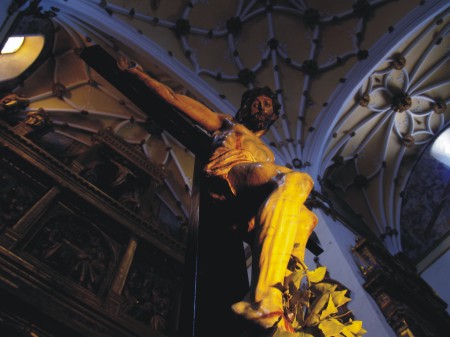 Cartel editado para la Semana Santa por la Cofradía Penitencial Nuestro Padre Jesús Atado a la Columna de Medina del Campo (Valladolid)
